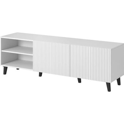 Cama Meble PAFOS RTV150 Weiß Matt TV Schrank - 3 Regale Cama Meble PAFOS RTV150 Weiß Matt TV Schrank - 3 Regale