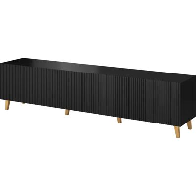 Cama MEBLE PAFOS RTV200 Czarny Mat Szafka TV Cama MEBLE PAFOS RTV200 Czarny Mat Szafka TV
