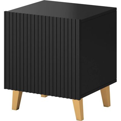 Cama Meble Pafos Nachttisch - 2 Stück, 45x40x51 cm, Schwarz Cama Meble Pafos Nachttisch - 2 Stück, 45x40x51 cm, Schwarz