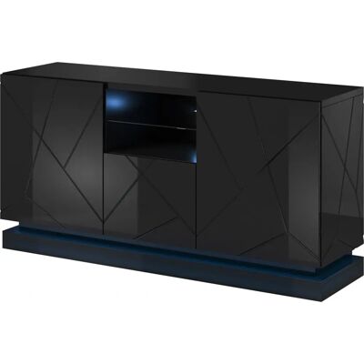 Cama Meble QIU 2D1K Lakierowany Czarny - Chest of Drawers Cama Meble QIU 2D1K Lakierowany Czarny - Chest of Drawers
