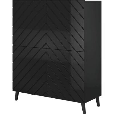 Szafka na przechowywanie Cama Meble Abeto - Nowoczesny czarny design Szafka na przechowywanie Cama Meble Abeto - Nowoczesny czarny design