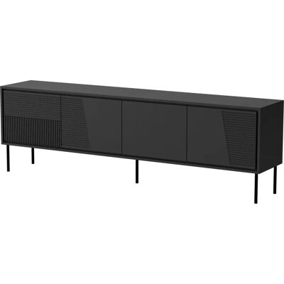 Cama Meble Abi 200X38x62 Schwarzmatt TV-Schrank - TV Schrank Cama Meble Abi 200X38x62 Schwarzmatt TV-Schrank - TV Schrank