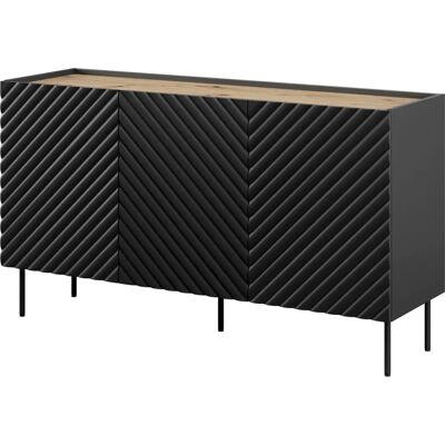 Cama Meble Onda Kommode - Modernes Design, Sanftschließende Schubladen, 150x45x85cm Cama Meble Onda Kommode - Modernes Design, Sanftschließende Schubladen, 150x45x85cm