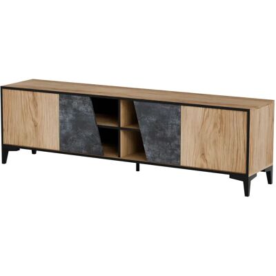Cama Meble Cama 4D TV Schrank - Eiche/Beton - TV Schrank Cama Meble Cama 4D TV Schrank - Eiche/Beton - TV Schrank