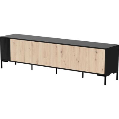 Cama Cama Merci TV Schrank - 200x40x54cm Schwarz/Eiche Cama Cama Merci TV Schrank - 200x40x54cm Schwarz/Eiche
