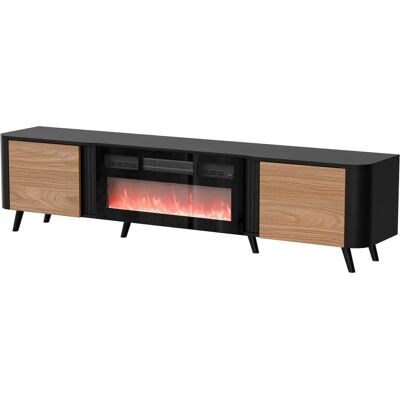Cama Volare TV Schrank - Elektrischer Kamin - 200x39x49cm Cama Volare TV Schrank - Elektrischer Kamin - 200x39x49cm