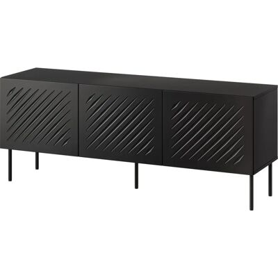Cama Meble - Siena - 150.5x40x60 - Schwarz Matt - TV cabinet Cama Meble - Siena - 150.5x40x60 - Schwarz Matt - TV cabinet