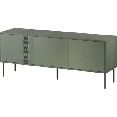 Cama Meble - Cama Rtv 3D Tresse Cabinet - Grün matt Cama Meble - Cama Rtv 3D Tresse Cabinet - Grün matt