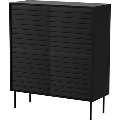 Cama Meble Cortina 102x40x118 Schwarz - Kommode Cama Meble Cortina 102x40x118 Schwarz - Kommode