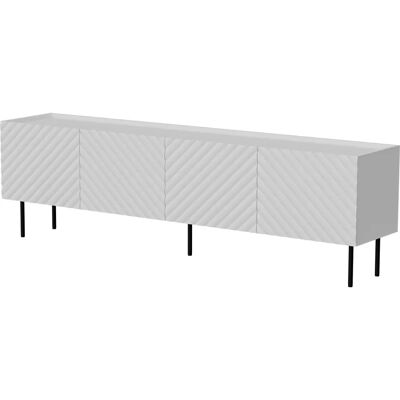 Cama Meble - Lucca 4D - Weiss - 200x40x59 - TV-Schrank Cama Meble - Lucca 4D - Weiss - 200x40x59 - TV-Schrank