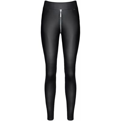 demoniq Czarny leggings - Srebrny zamek - Dopasowany demoniq Czarny leggings - Srebrny zamek - Dopasowany