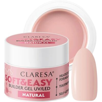 Claresa Soft&Easy Builder Gel - Natural - Nail Gel - Long-lasting Claresa Soft&Easy Builder Gel - Natural - Nail Gel - Long-lasting