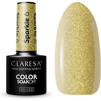 Claresa Licht Gold Glitter UV/LED Gellack - Nagellack Claresa Licht Gold Glitter UV/LED Gellack - Nagellack