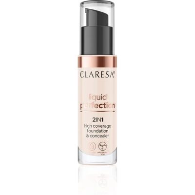 Claresa Liquid Perfection - Flüssiger Concealer & Foundation - Mattes Finish - 102 Warm Medium Claresa Liquid Perfection - Flüssiger Concealer & Foundation - Mattes Finish - 102 Warm Medium