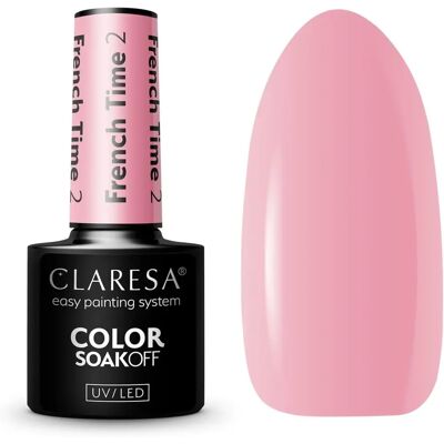 Claresa French Time 02 Semi-transparent Pink UV/LED-Gellack Claresa French Time 02 Semi-transparent Pink UV/LED-Gellack