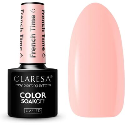 Claresa French Time 6 - Warmer Pfirsich UV/LED Gellack - Nageltyp Claresa French Time 6 - Warmer Pfirsich UV/LED Gellack - Nageltyp