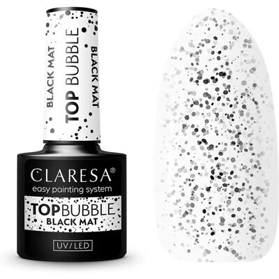 Claresa Top Coat Gel Mate Negro - Recubrimiento para Uñas Claresa Top Coat Gel Mate Negro - Recubrimiento para Uñas