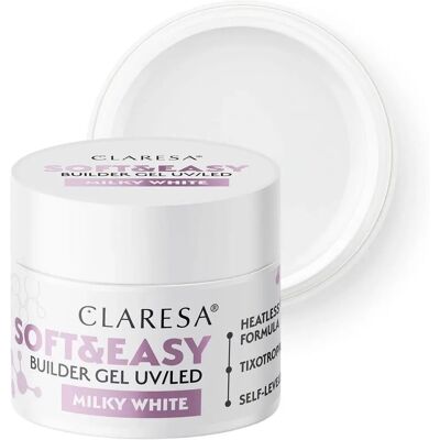 Claresa Milky White Builder Gel - Nail Type - Glossy Finish Claresa Milky White Builder Gel - Nail Type - Glossy Finish
