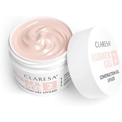 Claresa Rubber Gel Construction Gel UV/LED Shade 2 - Nail Gel Claresa Rubber Gel Construction Gel UV/LED Shade 2 - Nail Gel