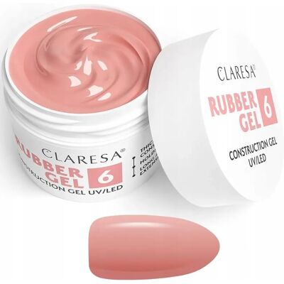 Claresa Rubber Gel Construction Gel UV/LED 06 - Long-lasting Nail Polish 12g Claresa Rubber Gel Construction Gel UV/LED 06 - Long-lasting Nail Polish 12g
