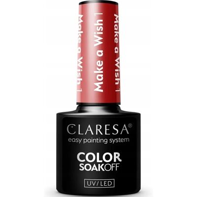 Claresa Make a Wish Gel Nagellack - Tiefroter Farbton - UV/LED Gel Claresa Make a Wish Gel Nagellack - Tiefroter Farbton - UV/LED Gel