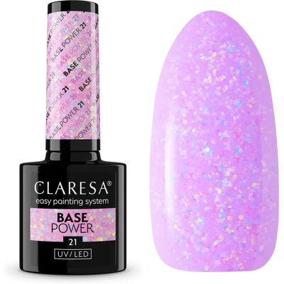 Claresa UV/LED Base Power - Shade 21 - Long-lasting Base Coat Gel for Nails Claresa UV/LED Base Power - Shade 21 - Long-lasting Base Coat Gel for Nails