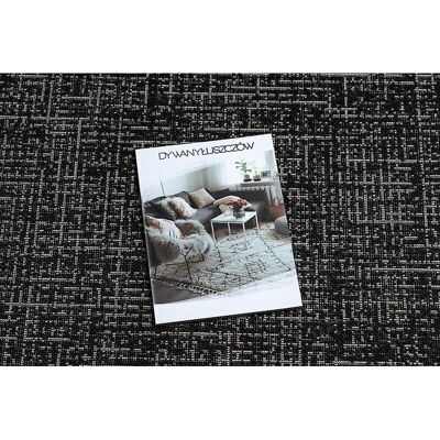 FloorLux Circle Carpet - Black / Silver - 120cm FloorLux Circle Carpet - Black / Silver - 120cm