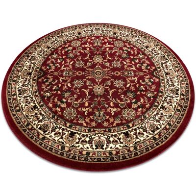 Alfombra de Diseño Círculo Borgoña RugsX - 1745 Alfombra de Diseño Círculo Borgoña RugsX - 1745