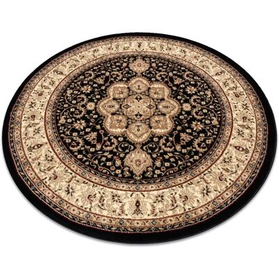 Alfombra de Interior Royal ADR Círculo Negro - 120 cm - Polipropileno Alfombra de Interior Royal ADR Círculo Negro - 120 cm - Polipropileno