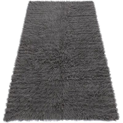 RugsX Flokati Manta de Lana - Gris 190x230 cm RugsX Flokati Manta de Lana - Gris 190x230 cm