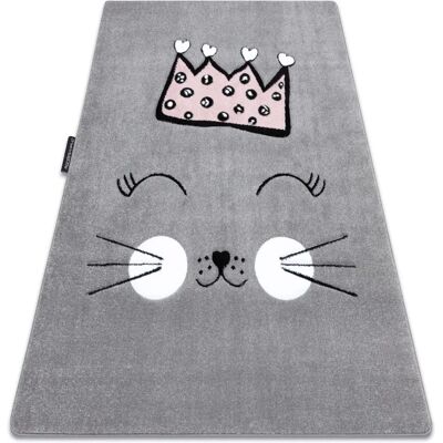 Dywany Łuszczów PETIT CAT CROWN grey 240x330 cm - Carpet Dywany Łuszczów PETIT CAT CROWN grey 240x330 cm - Carpet