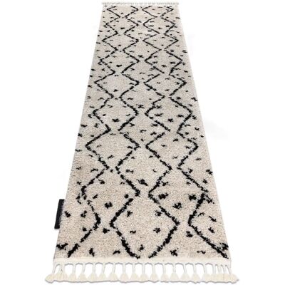 RUGSX Tappeto Berber Zigzag - 80x250 cm - Lana, Geometrico, Stile Boho RUGSX Tappeto Berber Zigzag - 80x250 cm - Lana, Geometrico, Stile Boho
