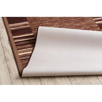 RugsX ADAGIO Brown Anti-slip Runner 110x190 cm - Runner Rug RugsX ADAGIO Brown Anti-slip Runner 110x190 cm - Runner Rug