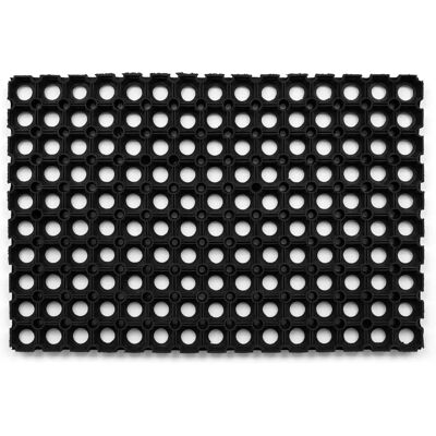 RugsX Black Rubber Doormat 100x150 cm - Doormat RugsX Black Rubber Doormat 100x150 cm - Doormat