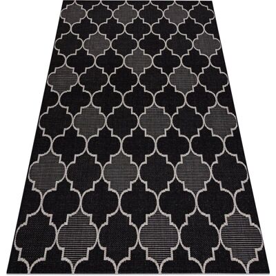 Alfombra de cuerda sisal FloorLux 20607 negro plateado Alfombra de cuerda sisal FloorLux 20607 negro plateado