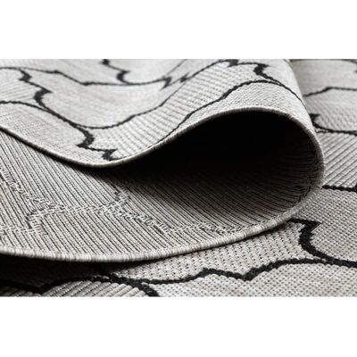 Μάλλινο χαλί Sisal Μαρόκου Floorlux 20607 - Ασημί / Μαύρο Γκρί - 200x290 cm Μάλλινο χαλί Sisal Μαρόκου Floorlux 20607 - Ασημί / Μαύρο Γκρί - 200x290 cm