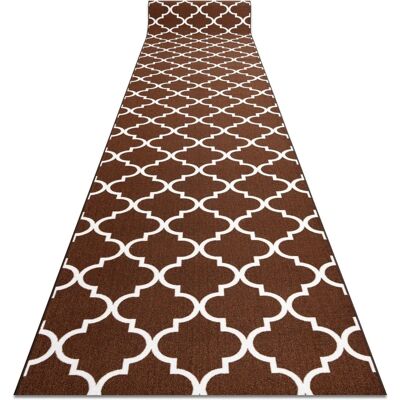 RugsX Pasillo Trellis Marrón - Antideslizante 133x370cm RugsX Pasillo Trellis Marrón - Antideslizante 133x370cm
