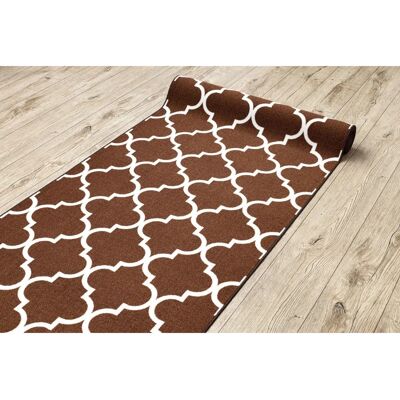 Dywany Łuszczów Runner Antiscivolo Marrone 133x820cm - Runner Dywany Łuszczów Runner Antiscivolo Marrone 133x820cm - Runner