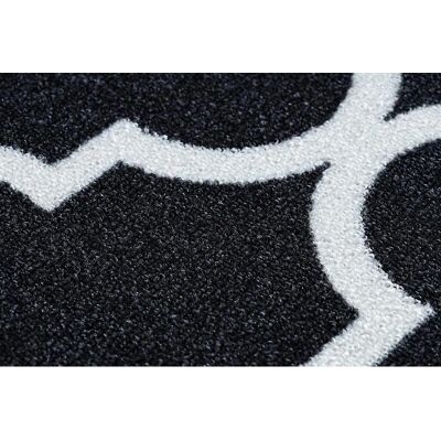 RugsX - Tappeto corrido a griglia nero 57x310cm RugsX - Tappeto corrido a griglia nero 57x310cm