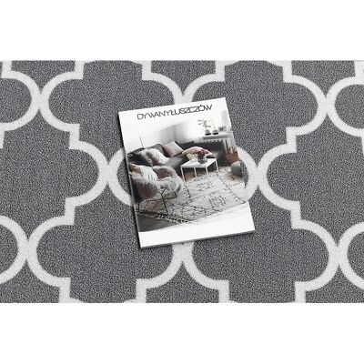 RugsX Tappeto grigio per corridoio - Antiscivolo 100cm x 140cm - Tappeto RugsX Tappeto grigio per corridoio - Antiscivolo 100cm x 140cm - Tappeto