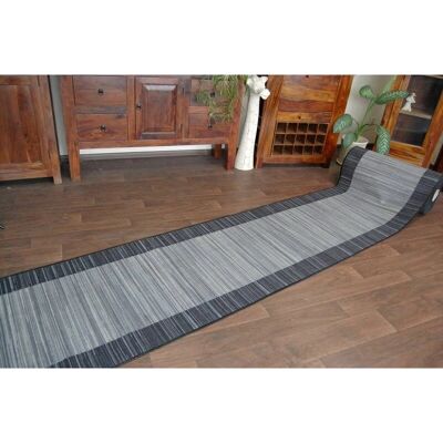 RugsX Alfombra de pasillo antideslizante Streifen 120 cm antracita - Alfombra de pasillo RugsX Alfombra de pasillo antideslizante Streifen 120 cm antracita - Alfombra de pasillo