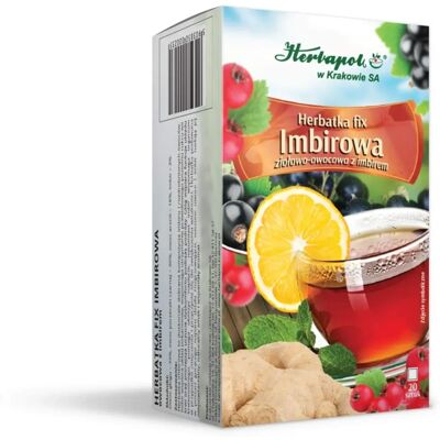 Herbapol Herbata Imbir Fix 20 x 3g - Ziołowa herbata Herbapol Herbata Imbir Fix 20 x 3g - Ziołowa herbata