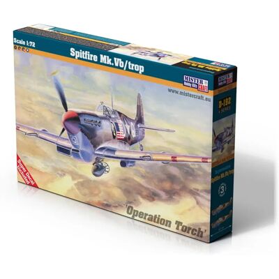 MisterCraft Spitfire Mk.Vb - Maquette 1:72 - Avion Militaire - Publicité MisterCraft Spitfire Mk.Vb - Maquette 1:72 - Avion Militaire - Publicité