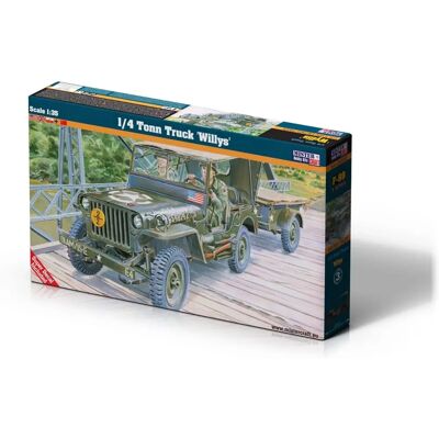 Kit Modèle Camion Willys 1/4 Ton - Échelle 1:35 - Publicité Kit Modèle Camion Willys 1/4 Ton - Échelle 1:35 - Publicité