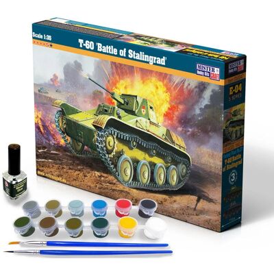 MisterCraft Kit Militaire T-60 Bataille de Stalingrad - 1:35 - Publicité MisterCraft Kit Militaire T-60 Bataille de Stalingrad - 1:35 - Publicité