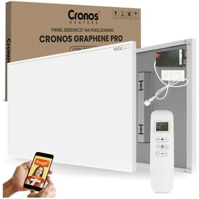 Grzejnik podczerwony Cronos Biały - 700W, Wi-Fi & Pilot Grzejnik podczerwony Cronos Biały - 700W, Wi-Fi & Pilot
