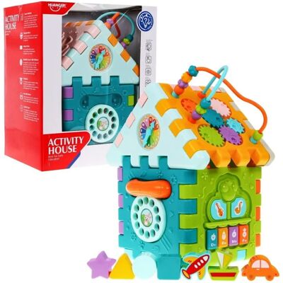 RMZ kolorowa edukacyjna kostka z światłem, dźwiękiem i puzzlami - Kostka Edukacyjna RMZ kolorowa edukacyjna kostka z światłem, dźwiękiem i puzzlami - Kostka Edukacyjna