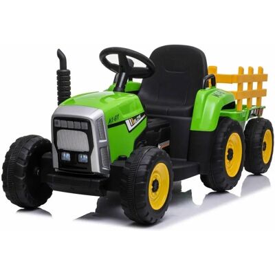 RMZ Elektryczny traktor z przyczepą - Bezpieczny, LED, MP3, USB RMZ Elektryczny traktor z przyczepą - Bezpieczny, LED, MP3, USB
