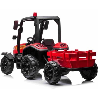RMZ 24V Traktor dla dzieci z przyczepą - Pilot zdalnego sterowania, światła LED, MP3 RMZ 24V Traktor dla dzieci z przyczepą - Pilot zdalnego sterowania, światła LED, MP3