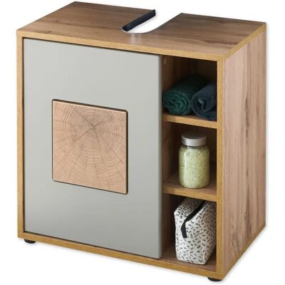 Sconto Gmunden Badezimmerunterschrank - Holzfarben, 60x60x35 cm Sconto Gmunden Badezimmerunterschrank - Holzfarben, 60x60x35 cm